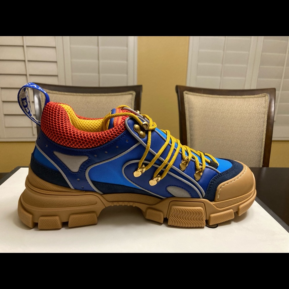 New Gucci Sega Flashtrek Blue Sneaker Shoes Size US 8.5 / UK 8 - Picture 9 of 13